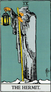 קלף הנזיר בחפיסת הקלפים של ריידר