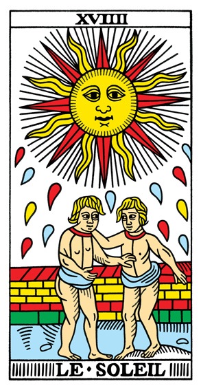 קלף השמש בסדר הקלפים של מרסיי CBD